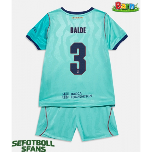 Barcelona Alejandro Balde #3 Tredjeställ Barn 2026-27 Kortärmad (+ Korta byxor)